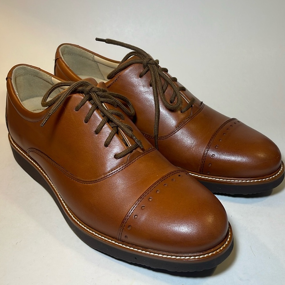 Classic Brown Leather Oxfords